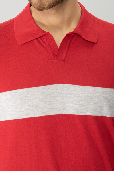 BELFOR - KISA PATLI POLO YAKA TRIKO TSHIRT KIRMIZI BELFOR - KISA PATLI POLO YAKA TRIKO TSHIRT KIRMIZI