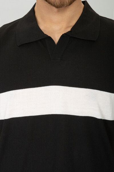 BELFOR - KISA PATLI POLO YAKA TRIKO TSHIRT SİYAH BELFOR - KISA PATLI POLO YAKA TRIKO TSHIRT SİYAH