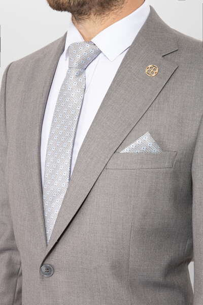 BELFOR - KLASIK DUZ TAKIM ELBISE GRİ BELFOR - KLASIK DUZ TAKIM ELBISE GRİ