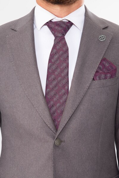 BELFOR - KLASIK DUZ TEK CEKET GRİ