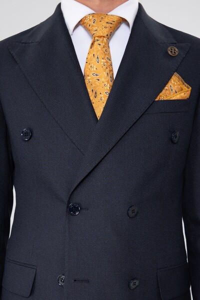 BELFOR - SLIMFIT BIRDEYE KRUVAZE TAKIM ELBISE LACİVERT