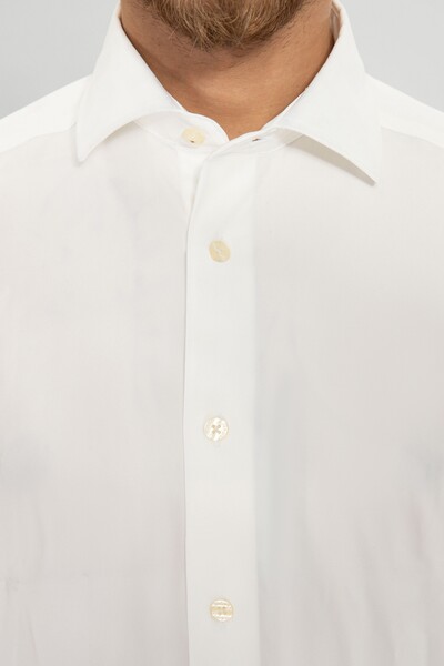 BELFOR - SLIMFIT DUZ GOMLEK RUBY V-2 KEMİK BELFOR - SLIMFIT DUZ GOMLEK RUBY V-2 KEMİK