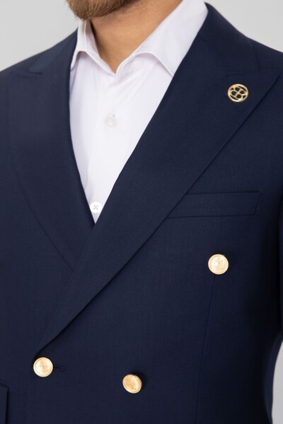 BELFOR - SLIMFIT DUZ KRUVAZE TAKIM ELBISE LACİVERT BELFOR - SLIMFIT DUZ KRUVAZE TAKIM ELBISE LACİVERT