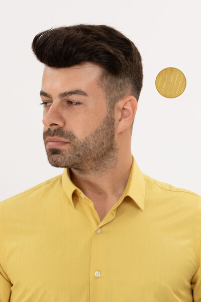 BELFOR - SLIMFIT GÖMLEK KEMİK