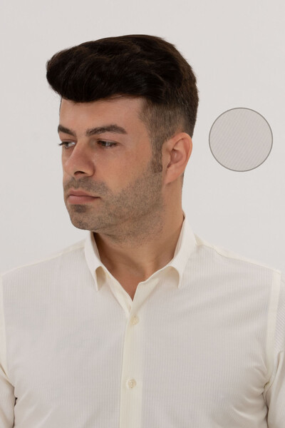 BELFOR - SLIMFIT GÖMLEK KEMİK