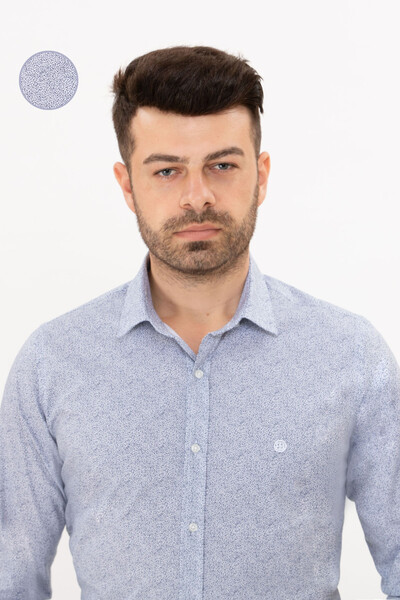 BELFOR - SLIMFIT GOMLEK LACİVERT