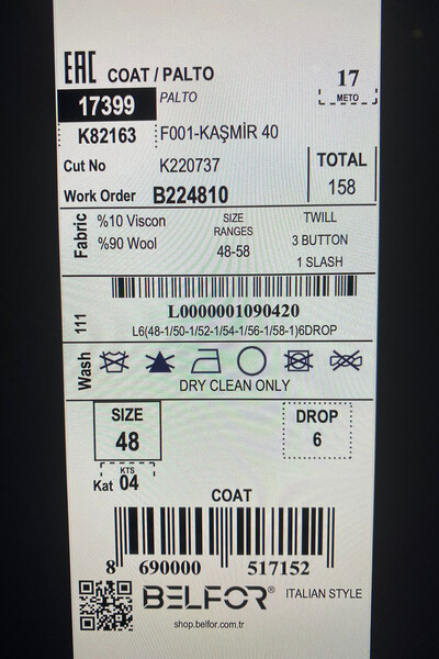 BELFOR - SLIMFIT KALIN PALTO TABA BELFOR - SLIMFIT KALIN PALTO TABA