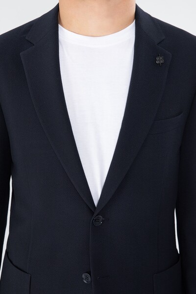 BELFOR - SLIMFIT PENYE ASTARSIZ CEKET TAKIM ELBISE LACİVERT