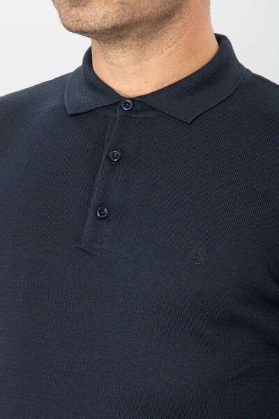 BELFOR - TRIKO KAZAK POLO YAKA DUGMELI LACİVERT BELFOR - TRIKO KAZAK POLO YAKA DUGMELI LACİVERT