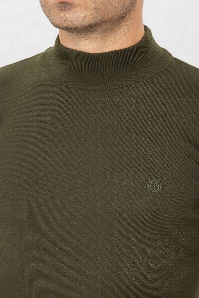 BELFOR - TRIKO KAZAK YARIM BALIKCI YAKA HAKİ BELFOR - TRIKO KAZAK YARIM BALIKCI YAKA HAKİ